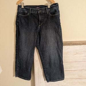 NYDJ - Women's Dark Wash Cropped Jeans - Size 10